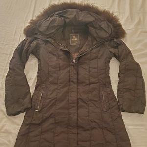 Post Card brown down coat